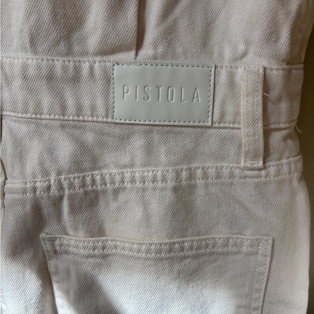 NWT Pistola Nina White Denim Mini Dress Medium - Picture 10 of 11